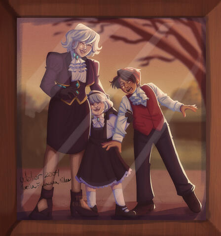 Monika is my fan made 3rd VK sibling